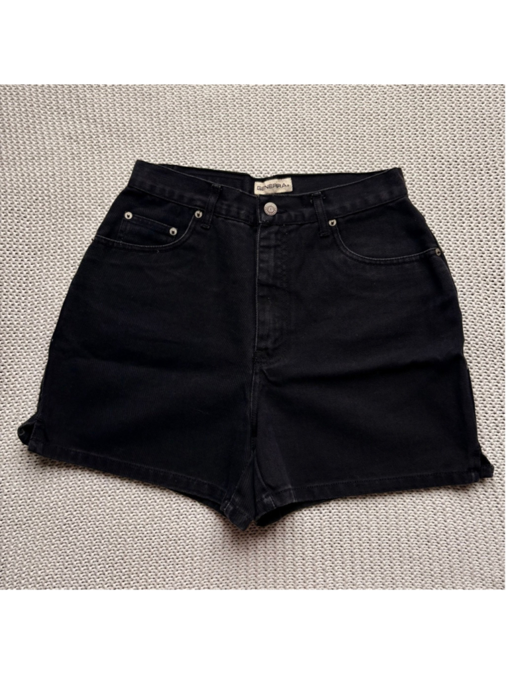 VTG Black high waisted shorts - Generra - 8